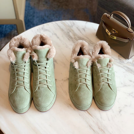 LP WINTER NUAGES HIGH SNEAKERS MINT LAMBSKIN