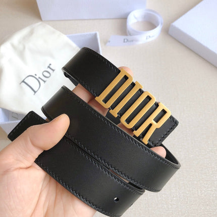 DIOR 25S BELT 30 MM IN BLACK CALFSKIN 613179