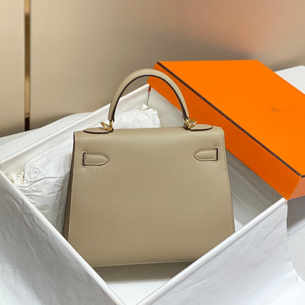 KELLY 28CM IN TRENCH EPSOM CALFSKIN GOLD HARDWARE