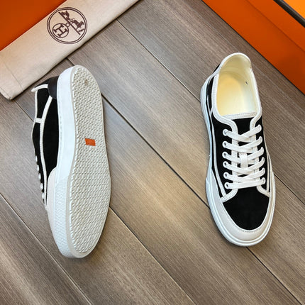 HM GET SNEAKER BLACK AND WHITE CALFSKIN