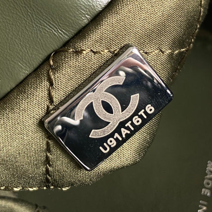 CC HOBO MINI 20CM OLIVE LAMBSKIN