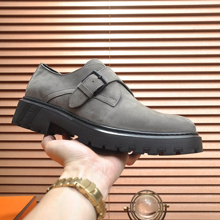 HM MONK STRAP GRAY SUEDE