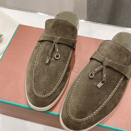 LP CHARMS WALK BABOUCHE LOAFERS CEDAR SUEDE