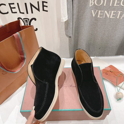 LP HIGH TOP OPEN WALK LOAFERS BLACK SUEDE