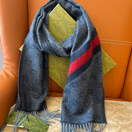 GUCCI 25S SCARF 190 IN WOOL 636372