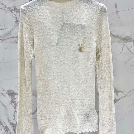 YSL 25S FITTED TURTLENECK SWEATER STYLE 182