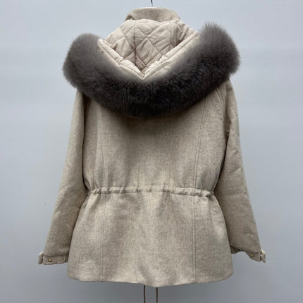 LP 26S FUR-COLLAR KNIT JACKET 471