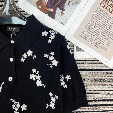 CHANEL 26S SHORT-SLEEVE KNIT TOP 951
