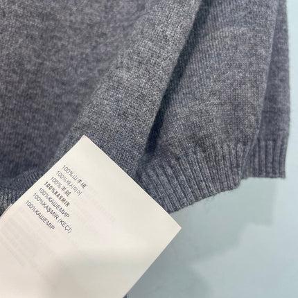 MIUMIU 26S V-NECK SHORT-SLEEVE KNIT TOP 1412