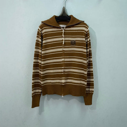 LOEWE 26S ZIP-UP KNIT CARDIGAN 722