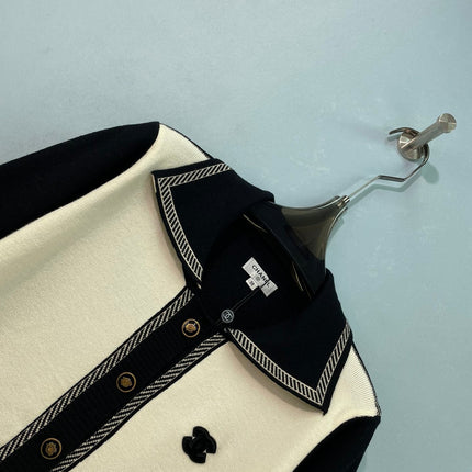 CHANEL 26S COLLAR KNIT CARDIGAN 1654