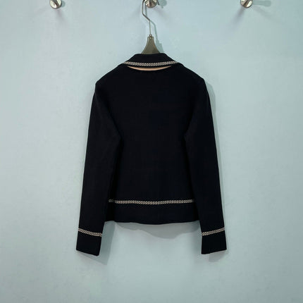 CHANEL 26S COLLAR KNIT CARDIGAN 1654