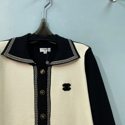 CHANEL 26S COLLAR KNIT CARDIGAN 1654