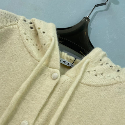 LOEWE 26S HOODED KNIT CARDIGAN 705