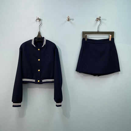 DIOR 26S TWO-PIECE BOMBER AND SKORT SET 1538