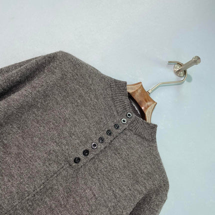 DIOR 26S BUTTON MOCK-NECK KNIT SWEATER 1617