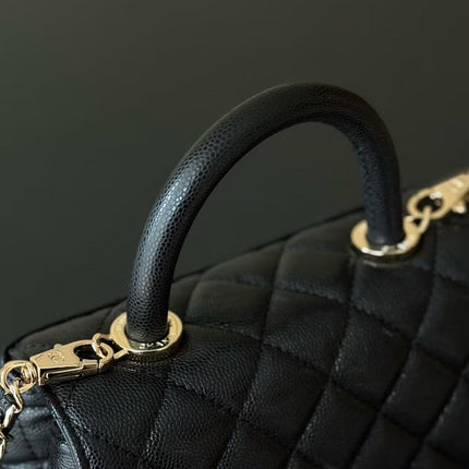 CHANEL 26S MINI FLAP BAG IN BLACK CAVIAR