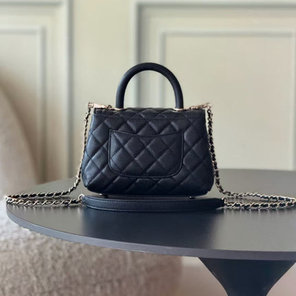 CHANEL 26S MINI FLAP BAG IN BLACK CAVIAR