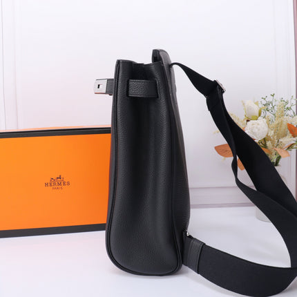 HAC A DOS PM BACKPACK 28 IN BLACK TOGO LEATHER