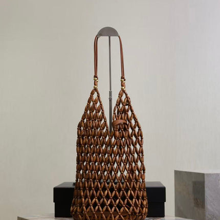 YSL 26S SUPPLE BUCKET IN WOOL BEADS