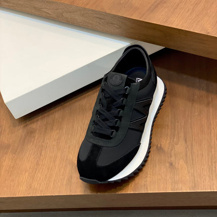 MONCLER 26S SNEAKERS IN BLACK SUEDE