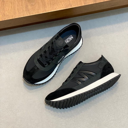 MONCLER 26S SNEAKERS IN BLACK SUEDE