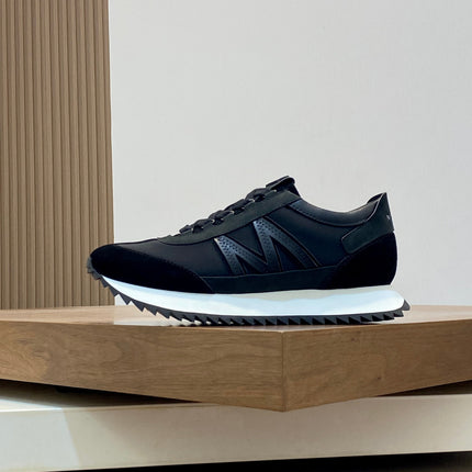 MONCLER 26S SNEAKERS IN BLACK SUEDE