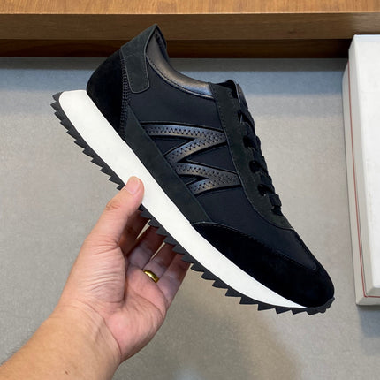 MONCLER 26S SNEAKERS IN BLACK SUEDE