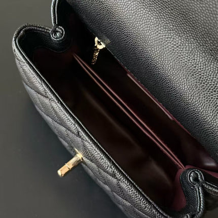 CHANEL 26S MINI FLAP BAG IN BLACK CAVIAR