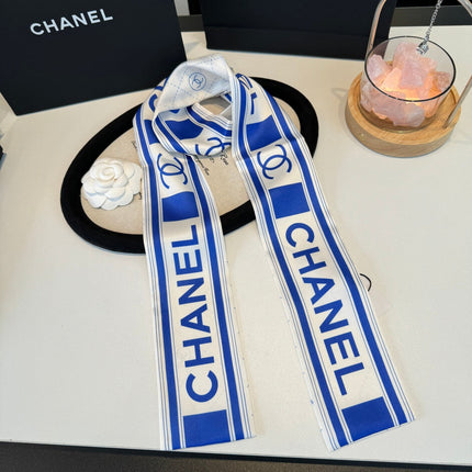 CHANEL 26S TWILLY SCARF 120 IN SILK 395862