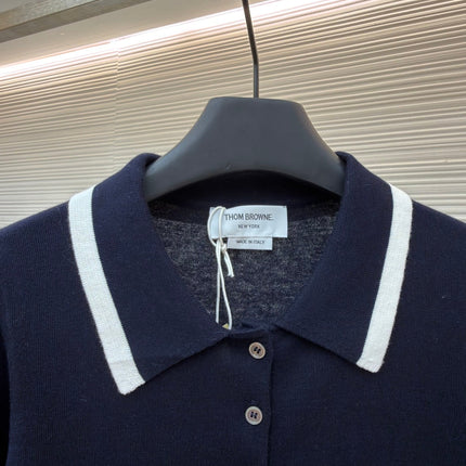 THOM 26S SHORT-SLEEVED KNIT POLO SHIRT STYLE 149