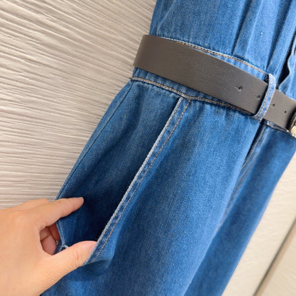 Loewe 2025 Dress Blue Denim Cotton