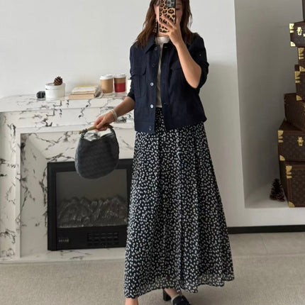 RALPH LAUREN 26S A-LINE MIDI SKIRT 758