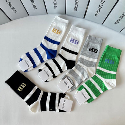 BALENCIAGA 26S CREW SOCKS 569236 (1 BOX)