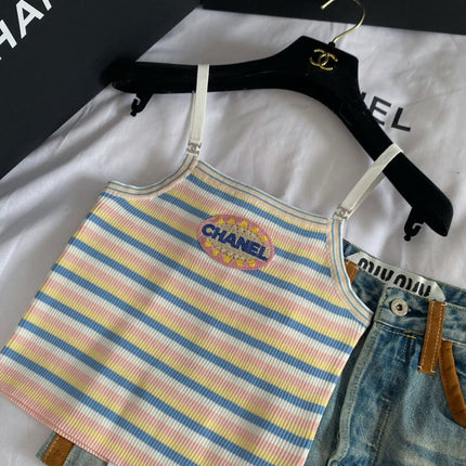 CHANEL KNIT CAMISOLE TOP 256898