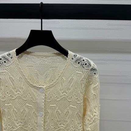 DIOR 25S 3D HAND KNIT CARDIGAN 264188