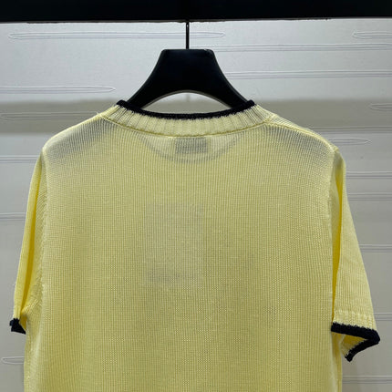 CHANEL 26S SHORT-SLEEVED KNIT SHIRT STYLE 1166
