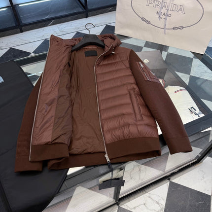 PRADA 26S HOODED DOWN PUFFER JACKET 1280