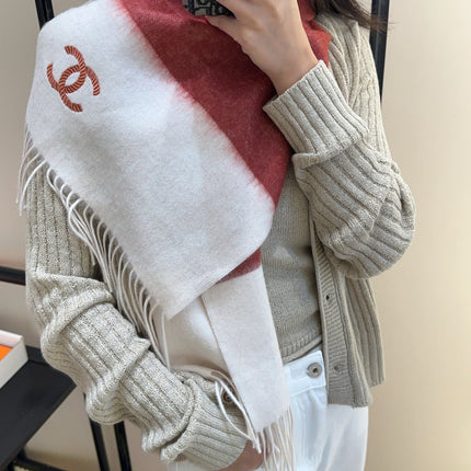 CHANEL 26S SCARF 180 IN CASHMERE 510897
