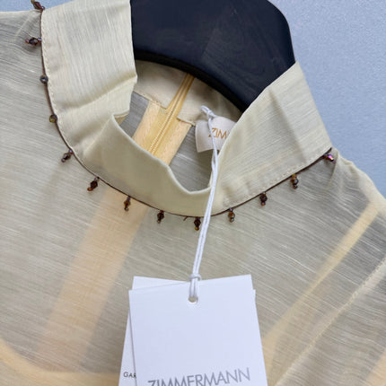ZIMMERMANN 26S BEADED COLLAR DRESS STYLE 33