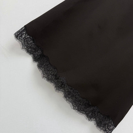 DIOR 26S LACE-TRIM A-LINE SKIRT 1665
