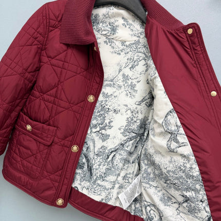DIOR 26S QUILTED KNIT-COLLAR JACKET 1656