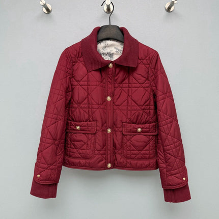 DIOR 26S QUILTED KNIT-COLLAR JACKET 1656