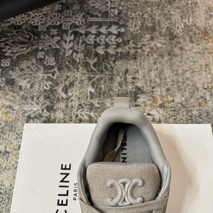 CELINE 26S SNEAKER IN GREY SUEDE