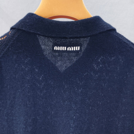 MIUMIU 26S KNITTED POLO SHIRT 881