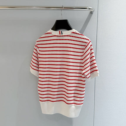 THOM 26S SHORT-SLEEVE KNIT TOP STYLE 194