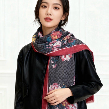 GUCCI 26S SCARF 200 IN CASHMERE AND SILK 315123