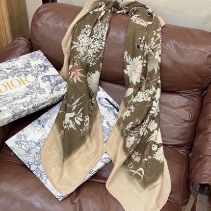 DIOR 26S SCARF 140 IN SILK AND CASHMERE 382974