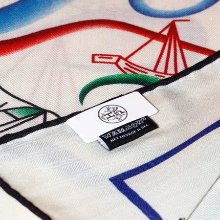 HERMES 26S SCARF 135 IN SILK AND CASHMERE 498489
