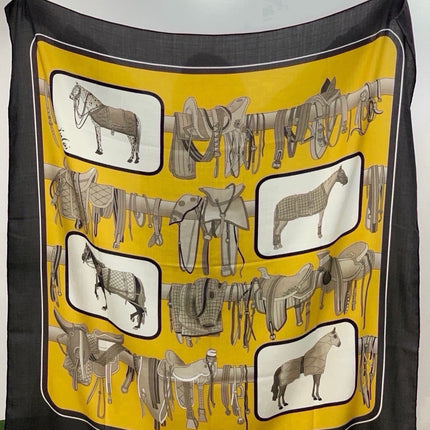 GUCCI 26S SCARF 135 IN CASHMERE AND SILK 504639